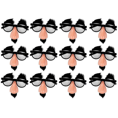 Juvale 12 Pack Funny Nose Disguise Glasses With Mustache For Kids Party  Favors, Costume Accessories : Target