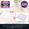 Adhesive Foam Squares, Dual-Adhesive Mounts, Backing Dots (0.4 in, 1056 Pieces)