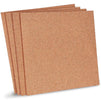 4-Pack Natural Cork Tile Boards, Frameless Mini Wall Bulletin Boards (12 x 12 Inches)