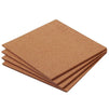 4-Pack Natural Cork Tile Boards, Frameless Mini Wall Bulletin Boards (12 x 12 Inches)