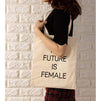 Feminist Tote Bags with Empowering Quotes for Party Favors (14 x 12 In, 5 Pack)