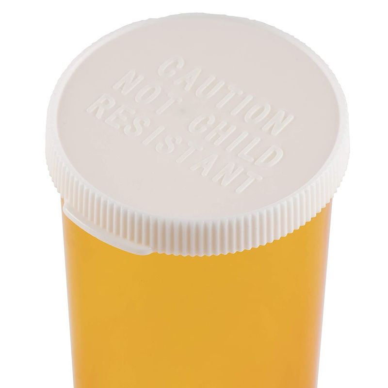 Plastic Medicine Pill Bottles (30 Dram, 50 Pack)