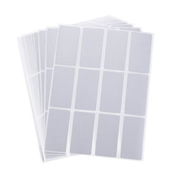300 Pack Scratch Off Stickers, Self Adhesive DIY Rectangle Labels, Silver, 2 x 1 in.