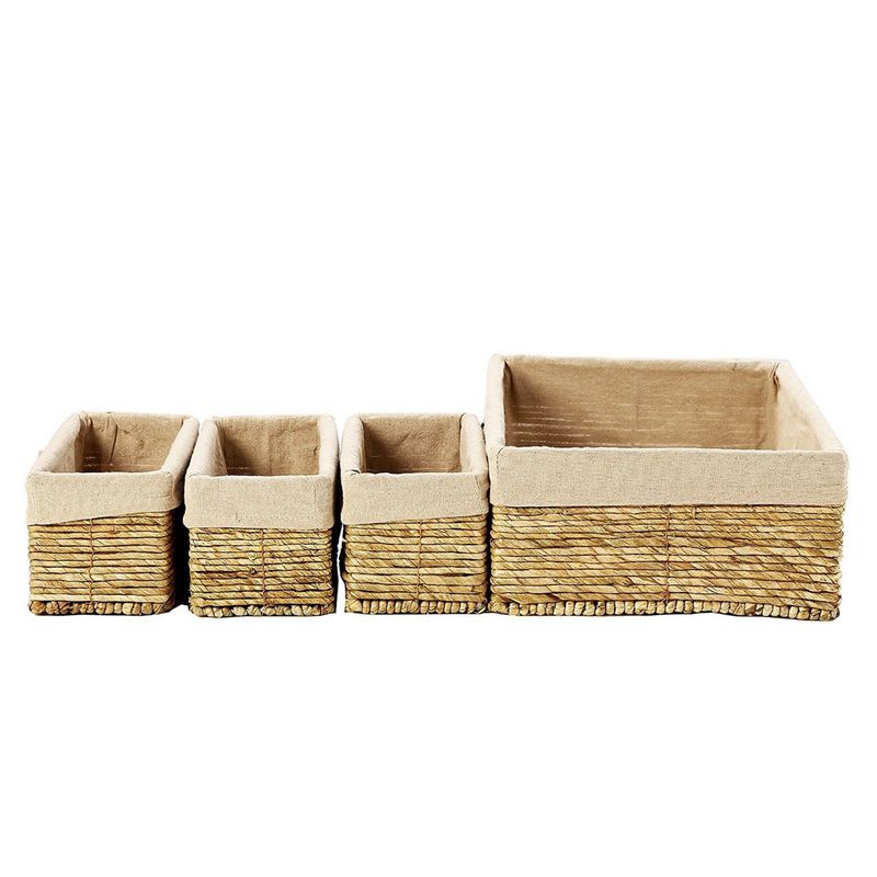 Woven Rattan Cube Storage Baskets — Village Thrive Small