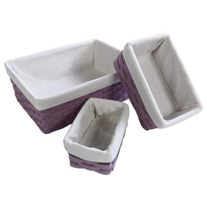 Juvale Nesting Baskets, Woven Storage Baskets (Lavender, 5 Piece Set)