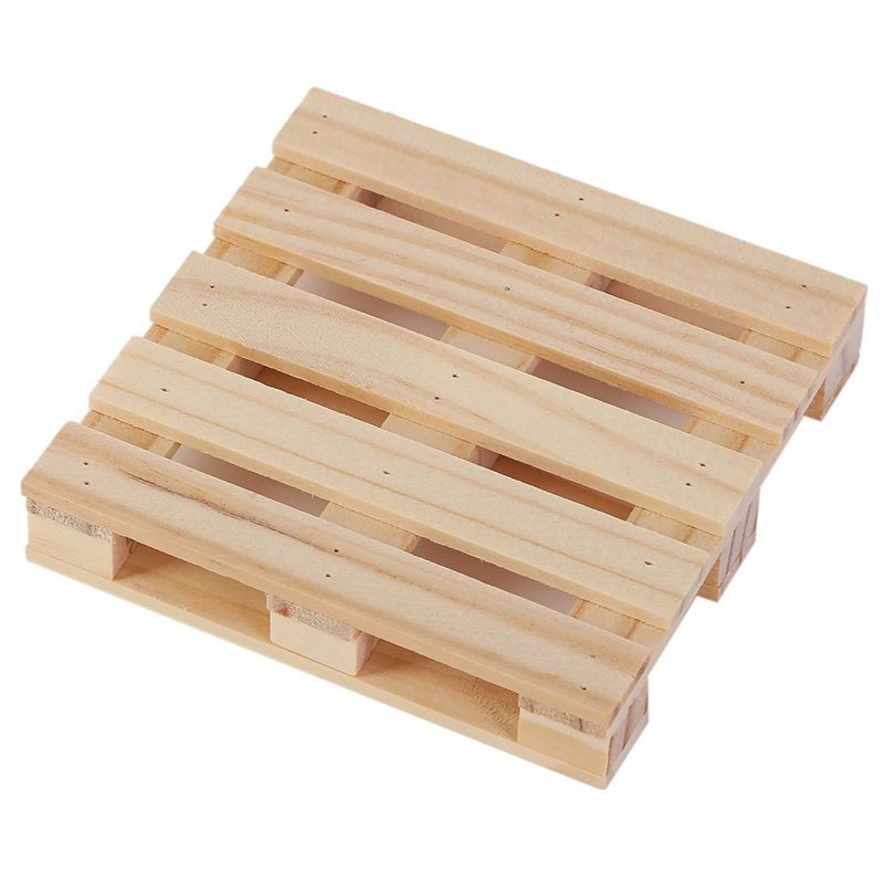 PalletLifeCo Mini Wood Coasters For Drinks Set Of 2, Perfect For Glasses,  Cups, And Mugs Protect Your Table From Hot Beverages From Aveapt2621,  $16.52