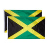 Jamaica Flags - 2-Piece Outdoor 3x5 Feet Jamaica Flags, Jamaican National Flag Banners, Double Stitched Polyester Flags with Brass Grommets