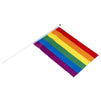 Handheld Rainbow Flags Gay Pride LGBTQ Pride Flag Banners (15.75 In, 24 Pack)