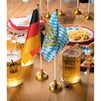 Juvale Bavaria and Germany Oktoberfest Desk Flags - 24-Piece German Theme Party Decoration Desktop Flags with Stick and Gold Stand, 12 of Each Flag, 8 x 5 Inches