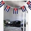Juvale Cuban String Flags - 100-Piece Pennant Banner Hanging Decoration, Cuba Flag Garland for Indoor Outdoor Display, 5.75 x 8 Inches, 82 Feet Total Length