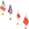 Juvale International World Country Desk Flags with Stands (8.3 x 5.5 in, 24 Pack)