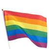 Mini Rainbow Flags Gay Pride, Handheld Stick Flags (15.75 In, 12 Pack)