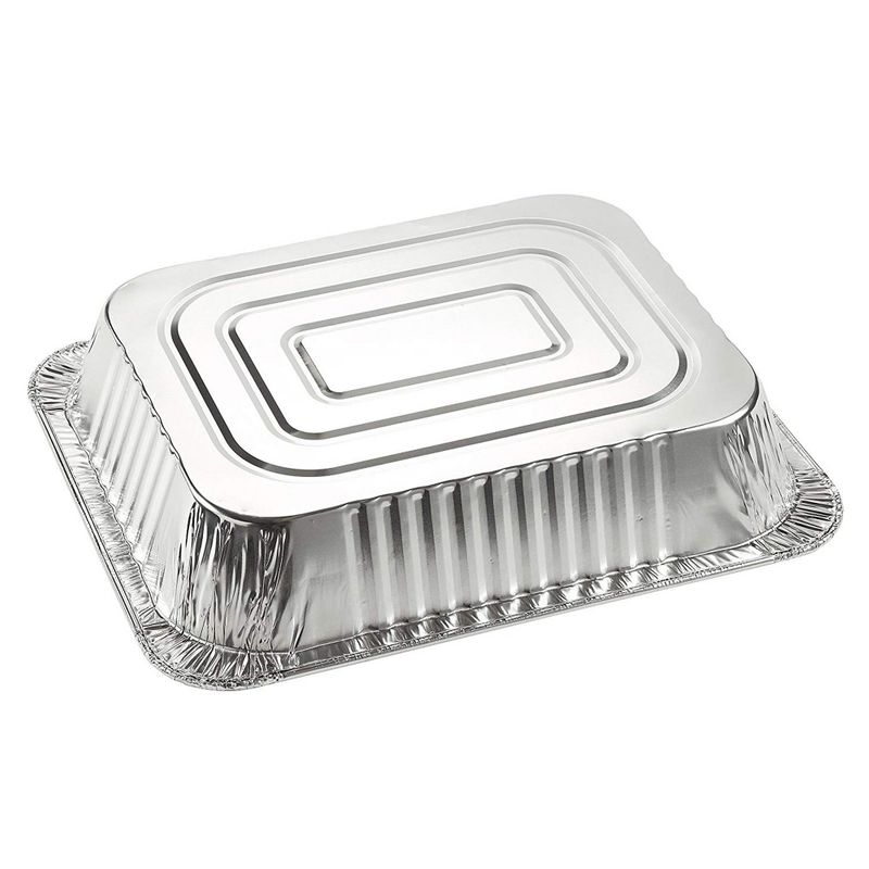 Aluminum Pans - 30-Piece Disposable Half Size Deep Steam Table Tins Foil Pans for Baking, Roasting, Cooking, Serving - 12.75 x 10.25 x 2.25 inches, 500-F