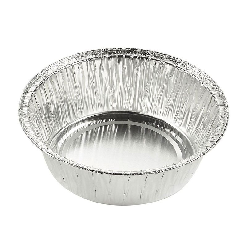 Juvale Aluminum Foil Pie Pans - 100-Piece Round Disposable Tin Pans for Baking, Roasting, Broiling Cooking, for Temperatures Up to 500-F, 4.9 x 1.5 x 4.9 Inches
