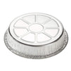 9-Inch Aluminum Foil Pans with Lids - 25-Piece Round Disposable Pie Pans Tin Plates for Baking Pie, Tart, Quiche - 9 x 1.6 x 9 Inches