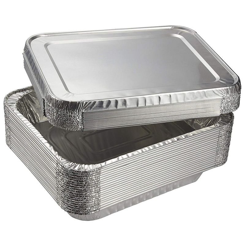  Juvale 15 Pack Aluminum Foil Pans 21 x 13, Full Size Trays for  Steam Table, Food, Grills, Baking, BBQ: Home & Kitchen