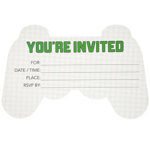Blue Panda 24-Pack Video Game Birthday Party Invitation with Envelopes, 5 x 7 Inches