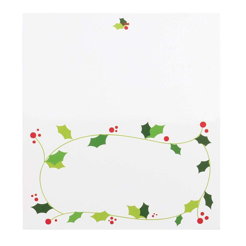 Christmas Place Cards for Dinner Parties, Holiday Place Settings (2 x 3.5 In, 100 Pack)