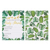 Baby Shower Invites - 36 Fill-in Baby Shower Invitations w/ Envelopes, Tropical Safari Animal Theme, Green Palm Leaves with Gold Foil Designs, Party Supplies for Baby Showers or Parties, 5 x 7 Inches