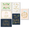 Wedding Greeting Cards - 24-Pack Wedding Congratulations Cards Bulk, Gold Foil Floral Design, Envelopes Included, Perfect for Wedding, Engagement, Newlywed, Bride and Groom, Mr. and Mrs, 5 x 7 Inches