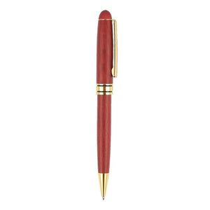 Pen Gift Set, Rosewood Luxury Ballpoint Pens with Gold Accents (Set of 2)