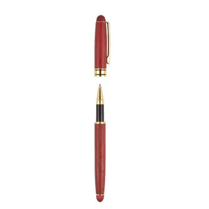Pen Gift Set, Rosewood Luxury Ballpoint Pens with Gold Accents (Set of 2)