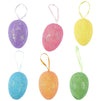 Easter Egg Ornaments in 6 Sparkle Colors (36 Pack)