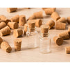 Size #1 Tapered Cork Plugs (0.4 x 0.33 x 0.5 In, 100 Pack)