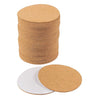 Self-Adhesive Cork Circle - 50-Pack Cork Backing Sheets for Coasters and DIY Crafts