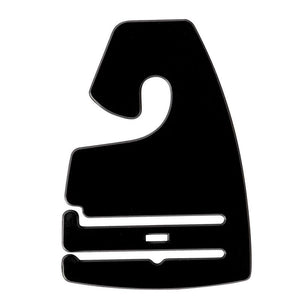 Juvale Plastic Tie Hangers - 100-Pack Black Necktie Hook Hangers, Standard Size 2 x 2.8 Inches, Bulk Retail Shop Display Supplies, Closet Organizer