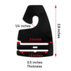 Juvale Plastic Tie Hangers - 100-Pack Black Necktie Hook Hangers, Standard Size 2 x 2.8 Inches, Bulk Retail Shop Display Supplies, Closet Organizer