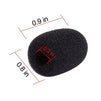 Mini Microphone Windscreens – 24-Pack Microphone Foam Cover for Lapel, Lavalier, and Headset Microphones, Black