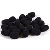 Mini Microphone Windscreens – 24-Pack Microphone Foam Cover for Lapel, Lavalier, and Headset Microphones, Black