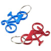 Juvale Keychain Bottle Opener - 12-Pack Bicycle Bike Portable Beer Bottle Metal Openers for Wedding Party Favor in 6 Colors