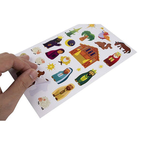 Nativity Christmas Stickers (8.5 x 5 in, 36 Sheets, 868 Pieces)