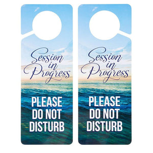 3 Pack Do Not Disturb Door Sign, Session in Progress Hanger, 9.4 x 3.5 Inches
