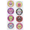 Day of The Dead Sugar Skull Sticker Roll (1.5 in, 1000 Count)