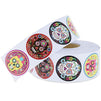 Day of The Dead Sugar Skull Sticker Roll (1.5 in, 1000 Count)