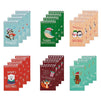 Christmas Mini Notebooks, Kids Stocking Stuffers (3 x 5 In, 6 Designs, 24 Pack)