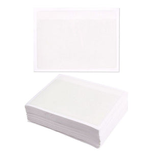Juvale 100-Pack Self-Adhesive Index Card Pockets with Open Sides - Ideal for Organizing and Protecting Your Index Cards - Crystal Clear Plastic, 4.6 x 6 Inches
