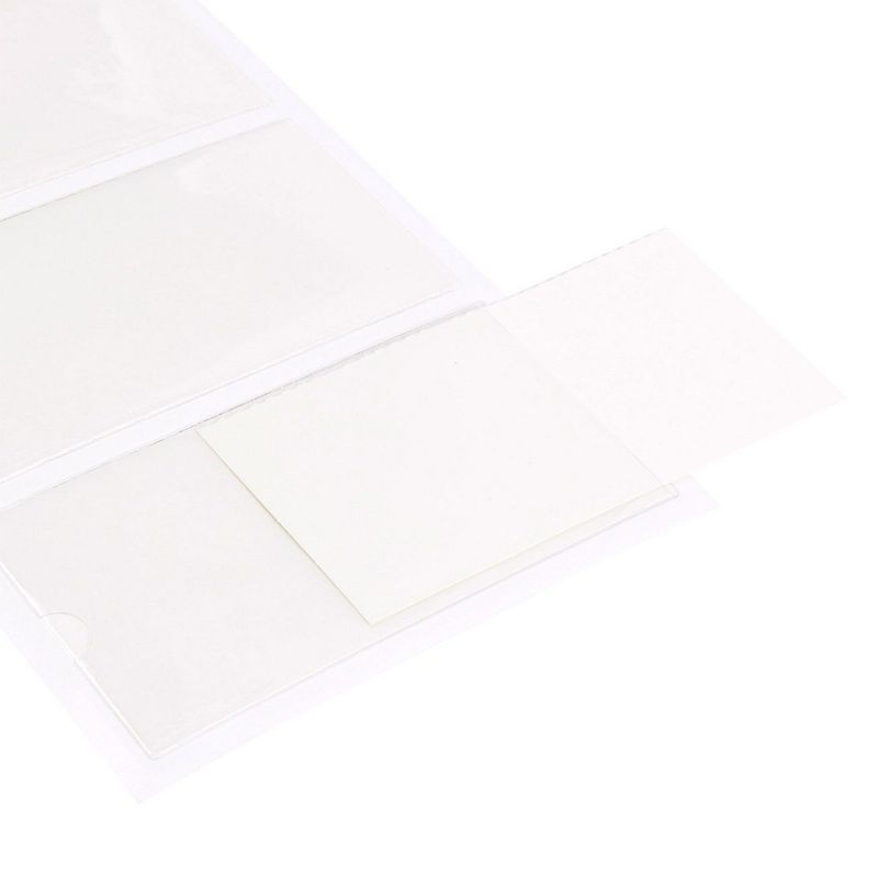 Juvale Self Adhesive Pockets Holder with Blank Cards Labels (2.1 x 4 in, 30 Pieces)