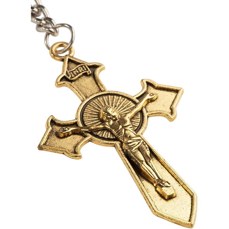 Vintage Cross Keychain Christian Religious Beliefs Keyring for Women Men  Car Key Chains Backpack Pendant Jewelry Memorial Gifts