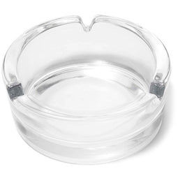 Juvale Glass Ash Trays for Cigarettes (6 Pack) 4 x 1.5 Inches, Clear