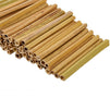 Natural Bamboo Sticks - 100-Pack Bamboo Stakes Craft Supplies, for Crafts and DIY, Natural-Colored Bamboo, 5.2 Inches Long and 0.26-0.37 Inches Thick
