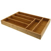 Large Silverware Drawer Organizer, Bamboo-Like Drawer Divider (17 x 12 x 2 In)