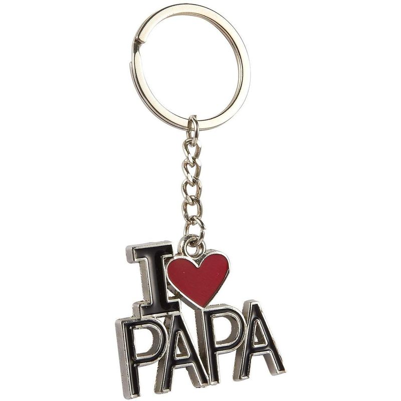 Juvale Dad Keychain from Daughter, I Love Papa Key Ring for Car & Home  Keys, Father's Day Gifts 3.5 x 1.6 In