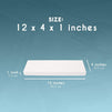 Foam Rectangles for Crafts (12 x 4 x 1 In, 6 Pack)