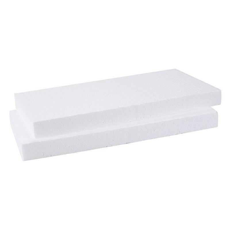 Foam Rectangles for Crafts (12 x 6 x 1 In, 6 Pack)