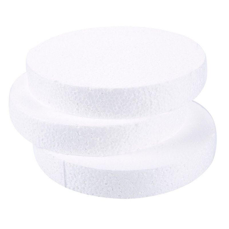 Juvale 12 Pack Foam Circles For Crafts, Round Polystyrene Discs