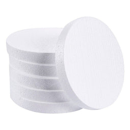 Foam Circles, Arts and Crafts Supplies (8 x 8 x 1 In, 6-Pack)